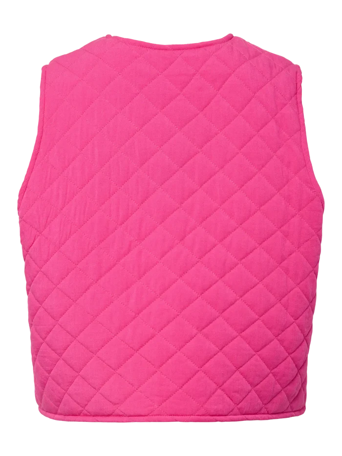 Saria gilet fuchsia purple