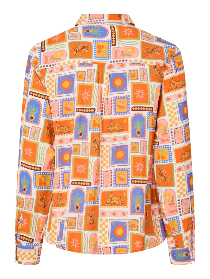 Saylor blouse cloud print