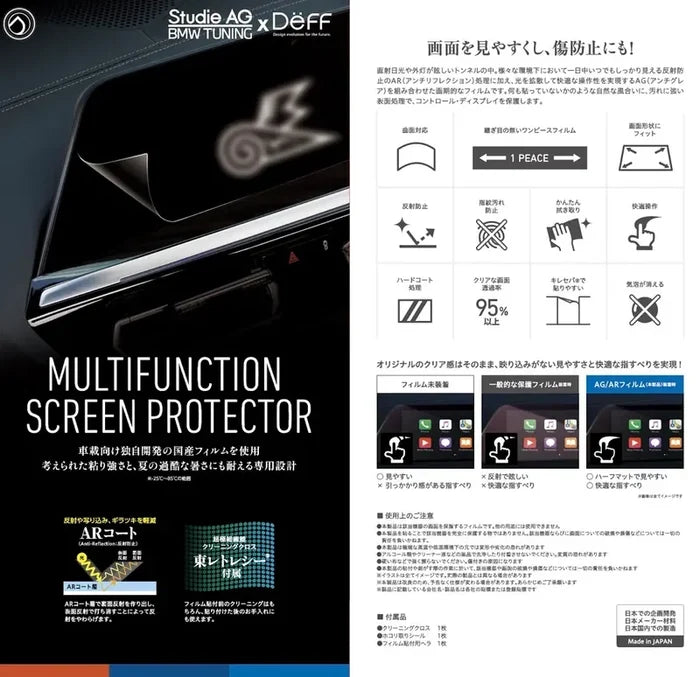 Infotainment screen protector for BMW G20 / G42 — DEFF