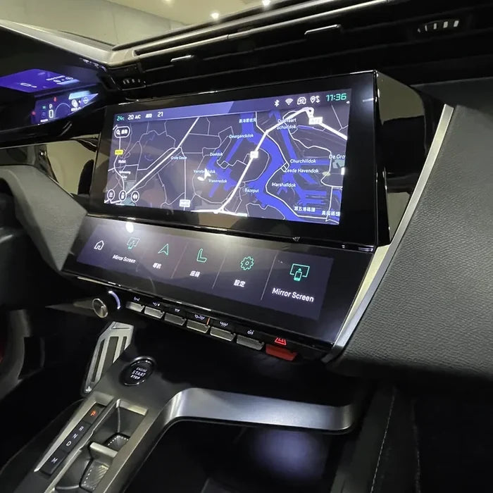 Infotainment screen protector for Peugeot 408GT / 308GT — DEFF
