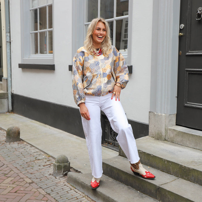 Selma wide jeans bright white