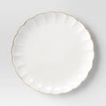 Serve Platter Scalloped Gold Rim - Threshold™ - FOR PICKUP ONLY