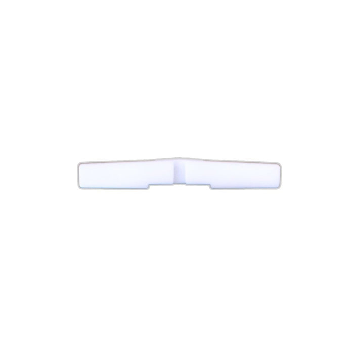 White protective foot pad with central notch for 24U handle