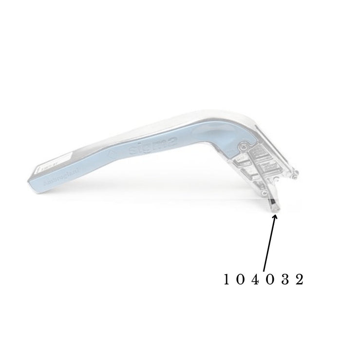 Tile cutter breaker foot protection bar, light blue and gray, code 104032