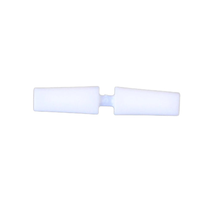 White plastic foot protection for breaker 24F handle, two-part design