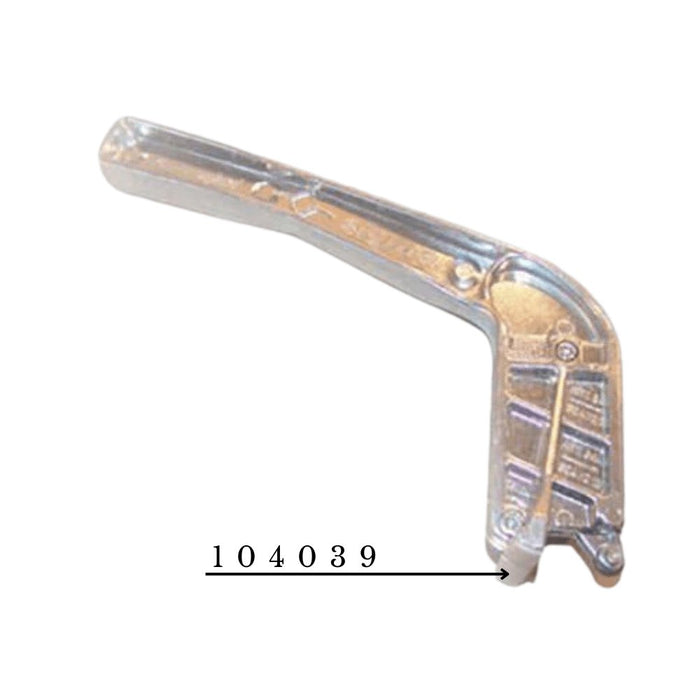 Metal breaker handle foot protection, label 104039 on end bracket