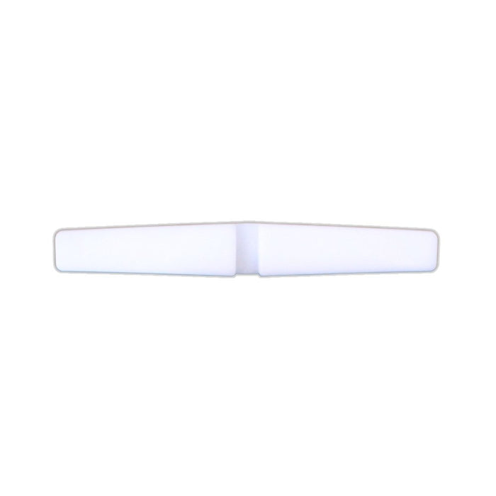 Light blue and white breaker foot protection strip for max handle