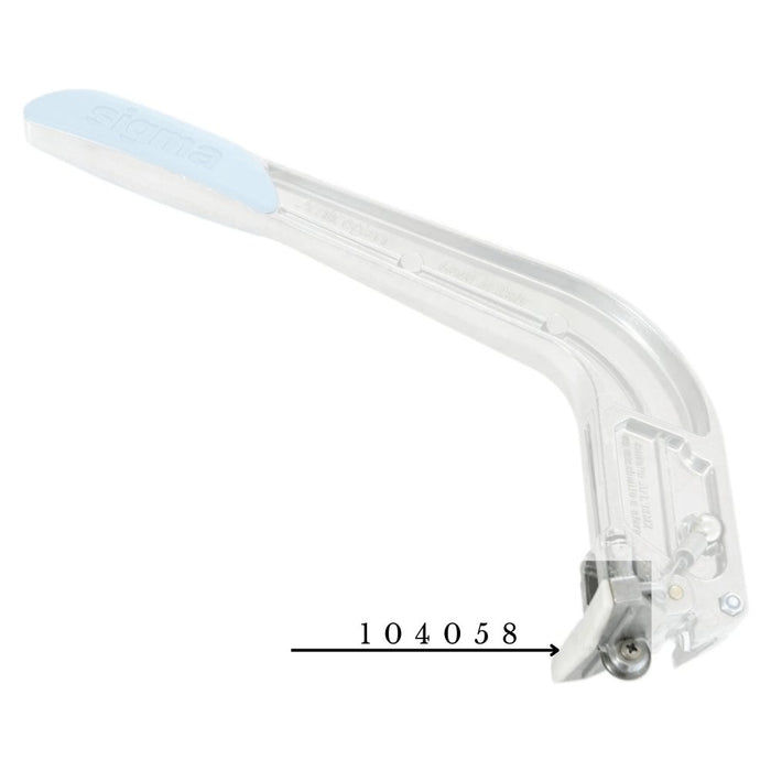 Breaker foot protection 104058: clear guard with light blue end cover