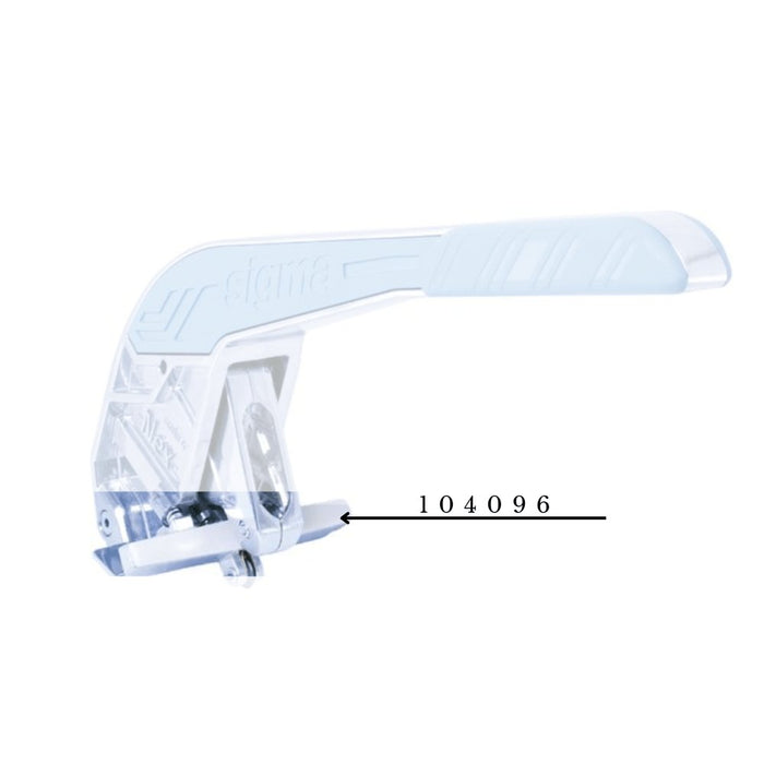 Breaker foot protection for 24N handle, installed on breaker with labeled numbers