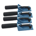 Sigma 424 clamp set: blue clamping jaws with black handles and threaded inserts