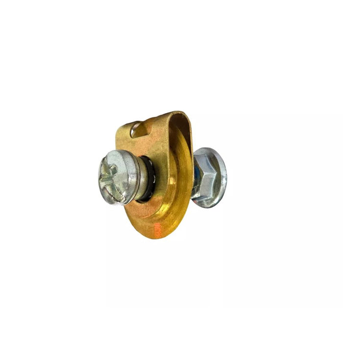 Brass vinyl kit socket mount with screws and rubber insert