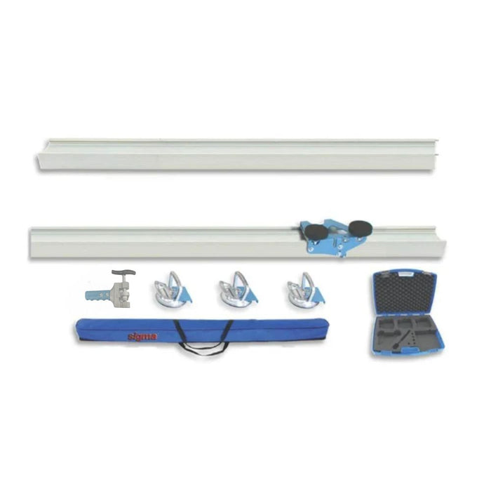 KERA-CUT thin panel tile cutter kit: rails, guides, case