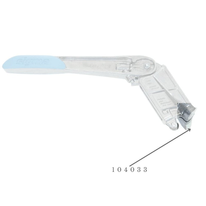No-mark breaker foot attached to handle, light blue lever section visible