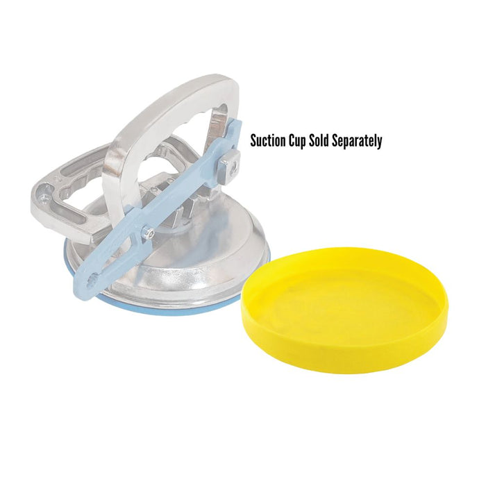 Yellow rubber protection cap for 150 mm suction cups, low-profile round cover
