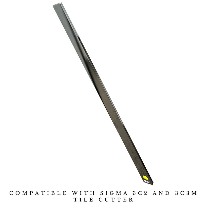 Replacement bar for tile cutter: long metal blade strip with beveled cutting edge