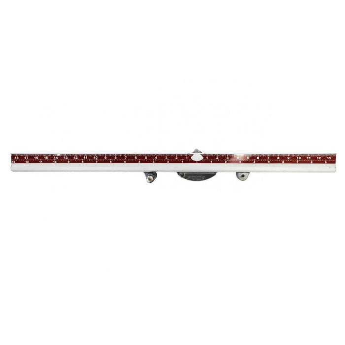 Replacement swivel measurement bar with red ruler scale and central pivot components