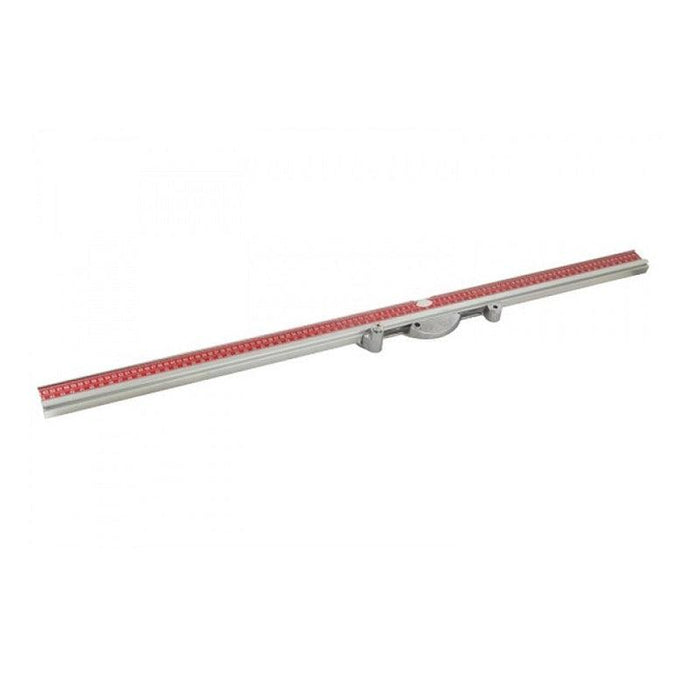 Replacement swivel measurement bar with red measuring scale on metal rail