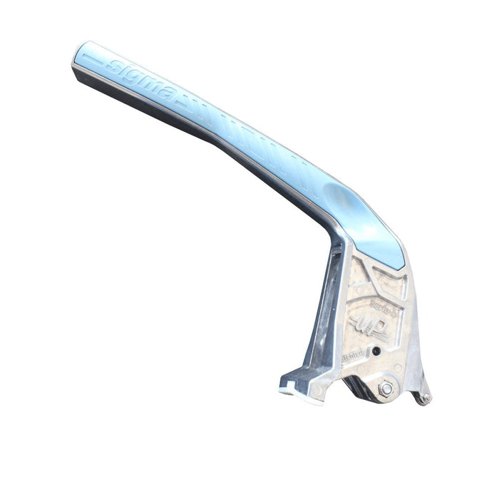 UP cutter replacement handle with contoured blue grip and metal base plate