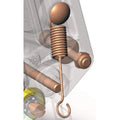 Sigma spring for Max handle: coiled metal spring with loop hook