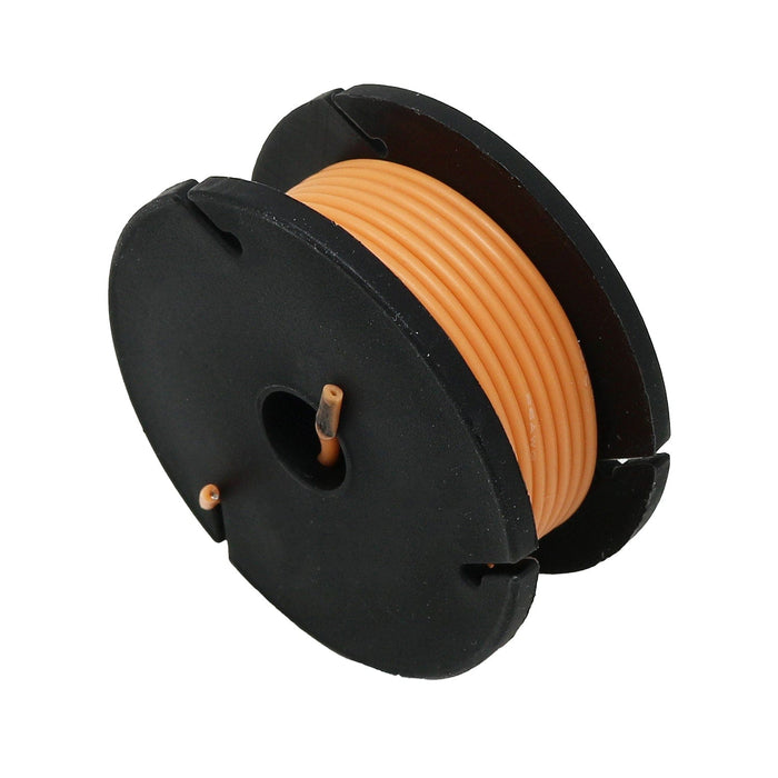 Silicone Cover Stranded-Core Wire - 25ft 26AWG - Orange by The Pi Hut - The Pi Hut