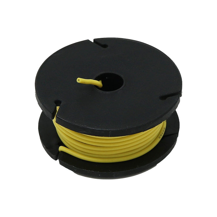 Silicone Cover Stranded-Core Wire - 25ft 26AWG - Yellow by The Pi Hut - The Pi Hut