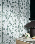 Silk Screen Ceramic Lantau Bamboo Smoke Green