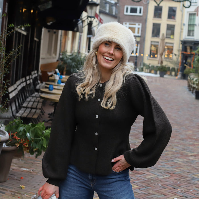Silly puff cardigan delicioso
