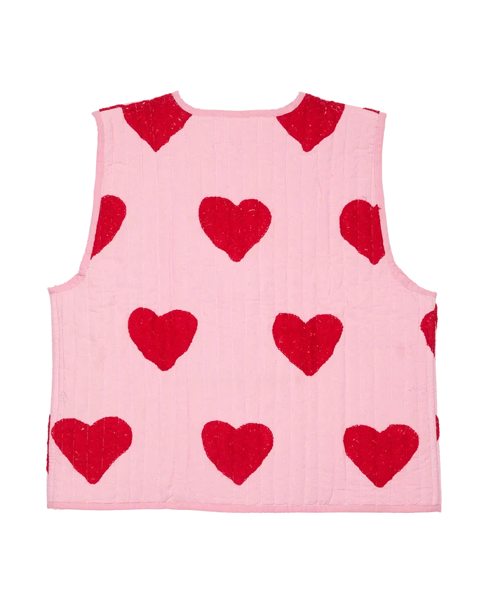 Sissel Edelbo Honey vest gilet suzani red heart