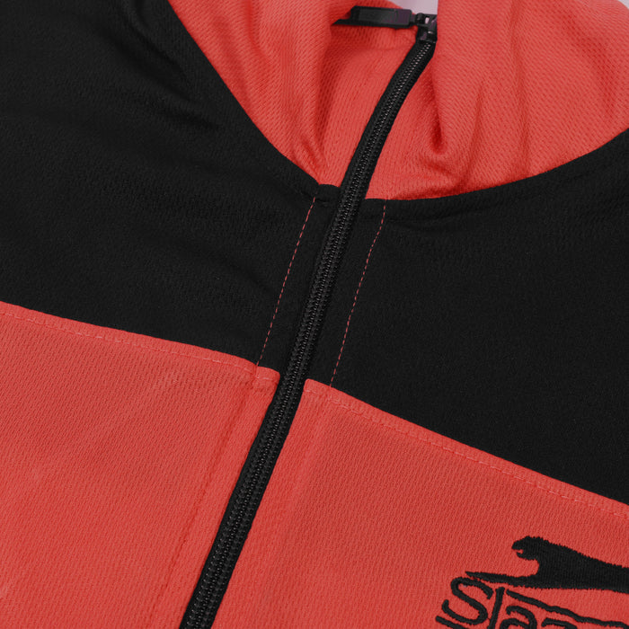 Slazenger Summer Tracksuit For Men-Orange & Black-SP4676