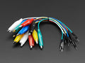 Small Alligator Clip to Male Jumper Wire Bundle - 12 Pieces by The Pi Hut - The Pi Hut