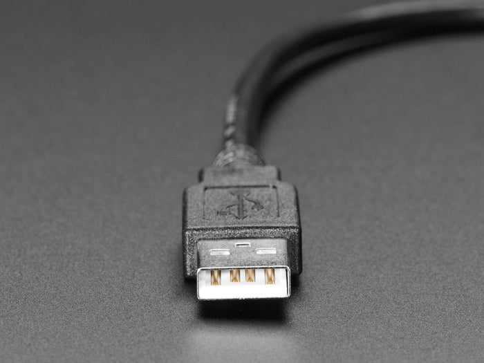 Snap-In Panel Mount Cable - USB C Socket to USB A Plug by The Pi Hut - The Pi Hut