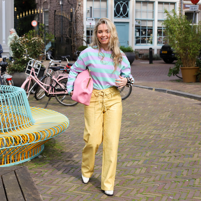 Soho club sweater blauw lila