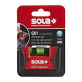 Sola Go 3" magnetic pocket spirit level with belt clip, green vial