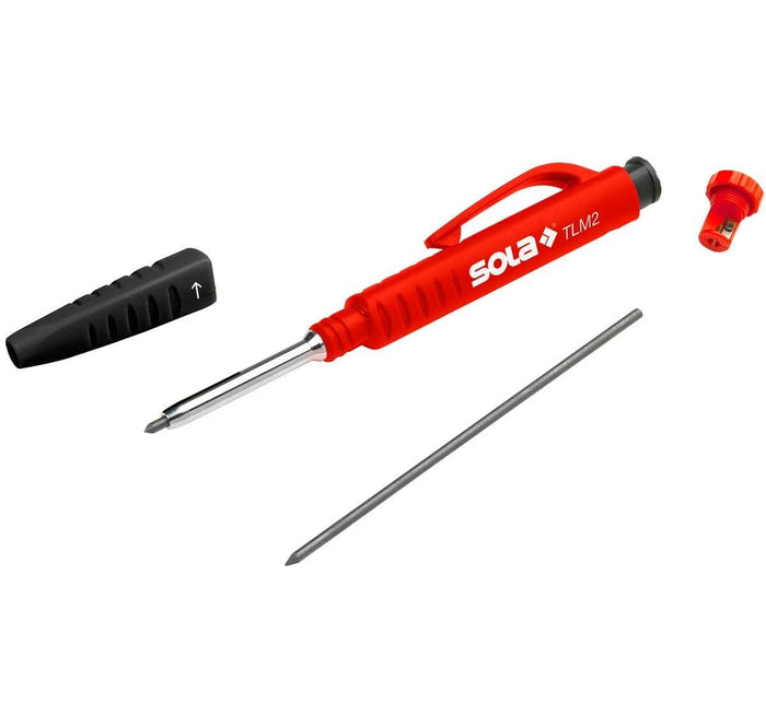 SOLA TLM2 Deep Hole Marker with extendable metal tip and red protective cap