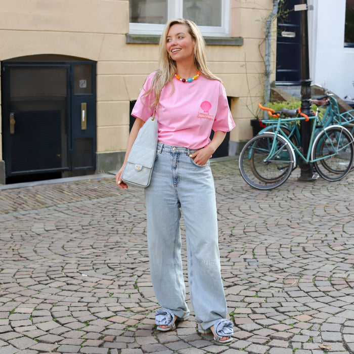 Somewhere tee roze