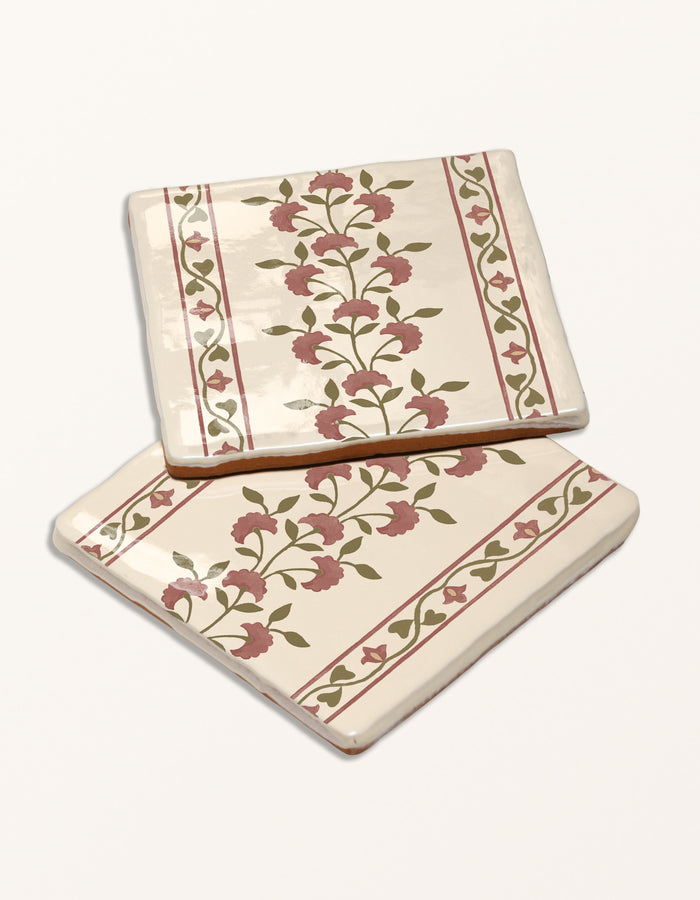 STUDIO Sanderson - Anthos Pink Clay Border & Corner
