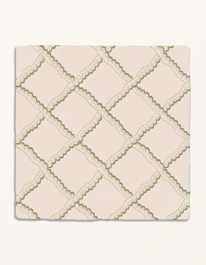 STUDIO Sanderson - Rye Olive Pattern
