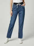 Stylish Regular Fit Pent Trouser For Ladies-Blue Faded-SPT01