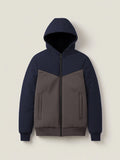 Stylish Winter Zipper Jacket For Men-Dark Navy With Charcoal-BRPH07
