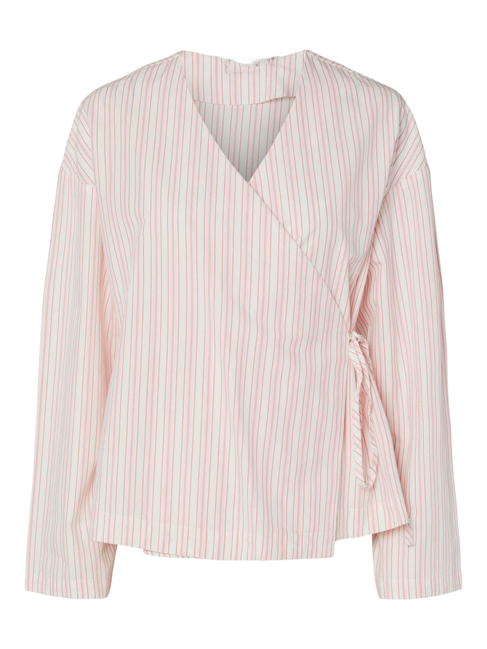 Sulle wrap blouse pink lemonade