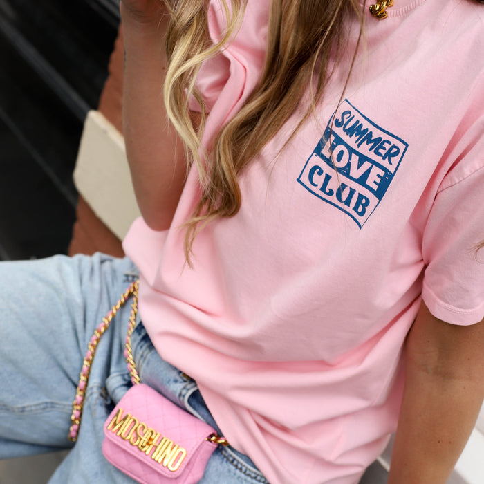 Summer love club tee roze