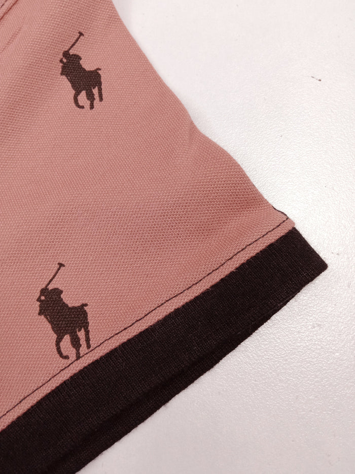 Summer Polo Shirt For Men-Coral Pink-AN3957
