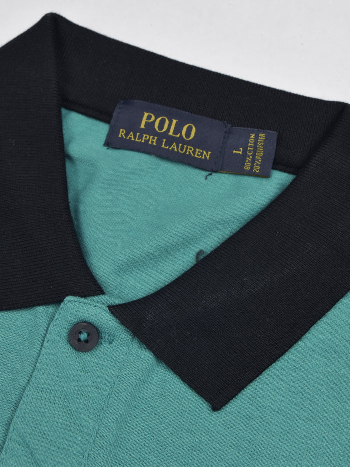 Summer Polo Shirt For Men-Cyan Green-AN3951