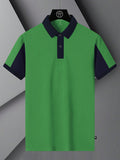 Summer Polo Shirt For Men-Dark Green & Dark Navy-BR13094