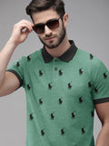 Summer Polo Shirt For Men-Light Green-AN3955