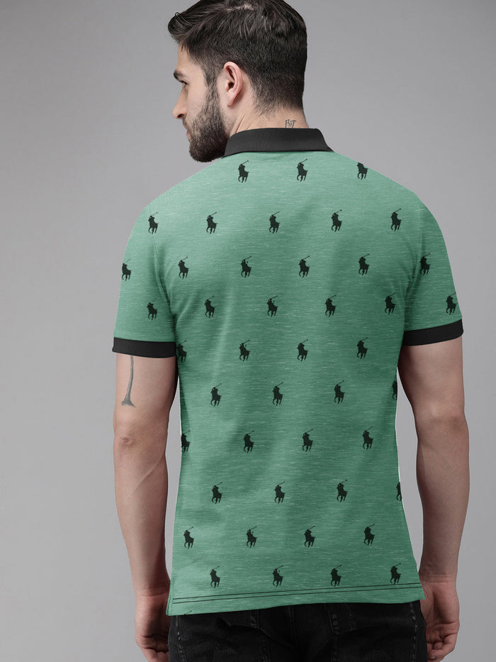 Summer Polo Shirt For Men-Light Green-AN3955