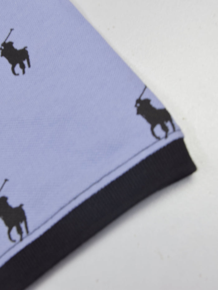 Summer Polo Shirt For Men-Purple Blue-AN3973