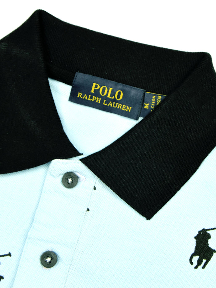 Summer Polo Shirt For Men-Sky Blue-AN3966