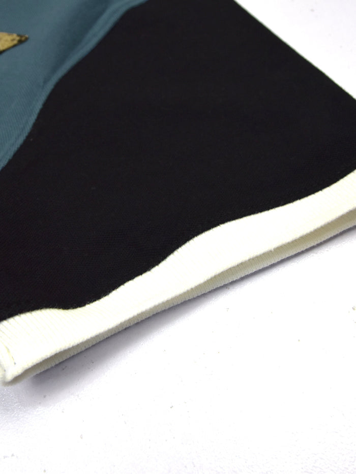 Summer Polo Shirt For Men-Slate Blue with Black-RT2362
