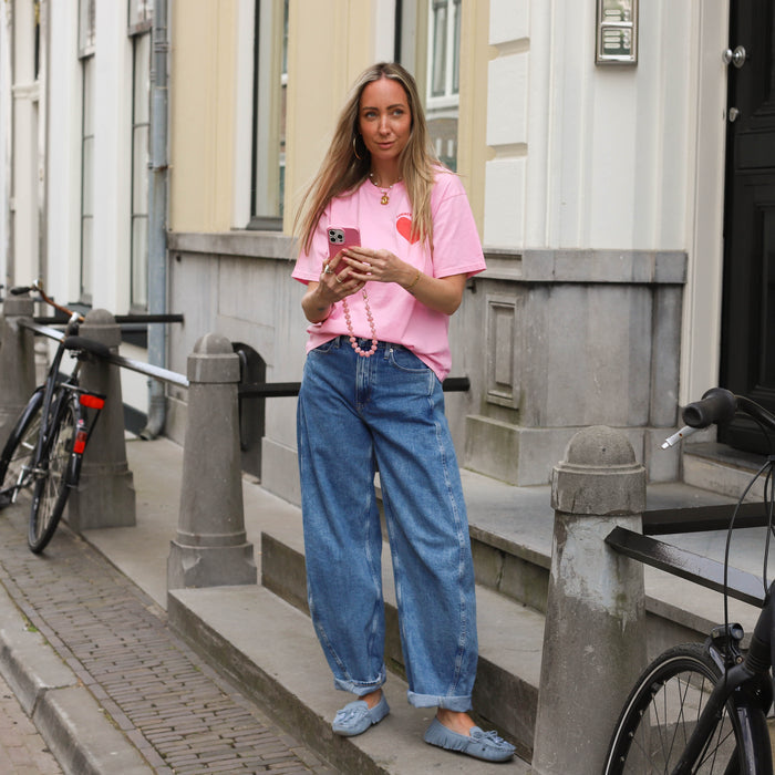 Summer to love heart tee roze
